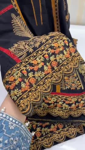 Rs 6950 Aneelas Stitched Emb shirt Trouser X-LARGE (CH-23,L-40) (Expected Dispatch month June)