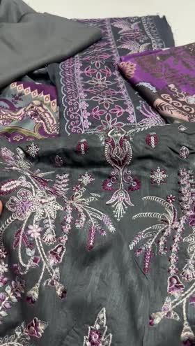 Rs 4950 Riwayat viscose  Emb shirt shawl 3pc