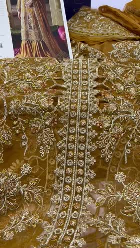 Rs 13990 Pakeezah Luxury Formals by Mahnur Emb CHIFFON Duppata [PK-3]