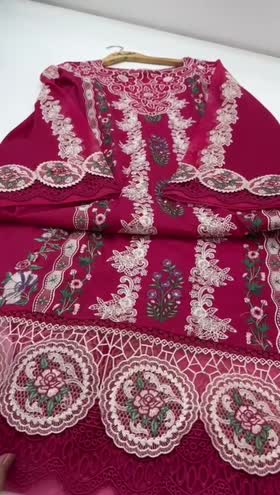 Rs 16500 Aneelas luxury lawn Emb stitched 3 piece [Dispatch date 23th March ] ~ [Chest 19] [Length 50] SMALL