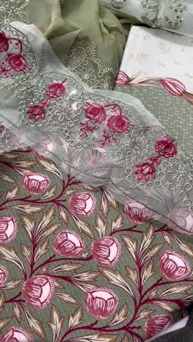 Rs 7450 Parishay viscose Emb 3pc chiffon  emb duppata new launch ( IW 13]