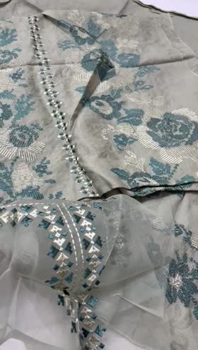 Rs 3950 Sapphire cotton jacquard Emb 2pc