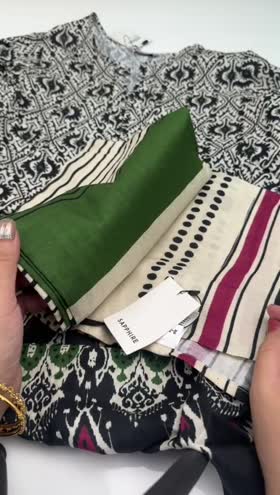 Rs 3950 Sapphire Stitched Shirt Duppata ~ LARGE