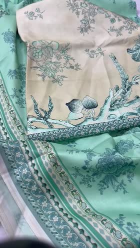 Rs 3300 Mausummery Linen Doria printed 3pc retail 5495