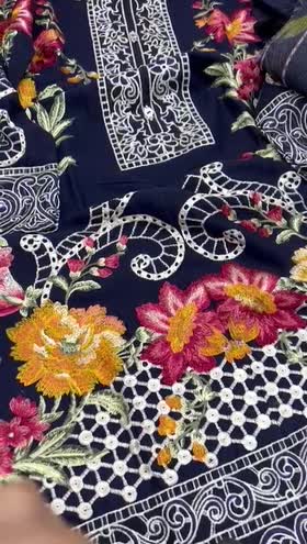 Rs 5750 Sahiba Khaddar stitched Emb 3pc ~ [Chest 22] [Length 48] LARGE