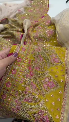 Rs 23000 Aneela’s wedding outclass stitched maxi 4 piece [Dispatch date 30th April ] ~ [Chest 22] [Length 56] LARGE