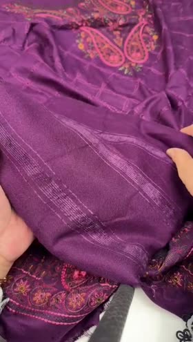 Rs 5850 UMDA by KZ Textile Swiss Wool Emb Warm Shawl Winter 3pc