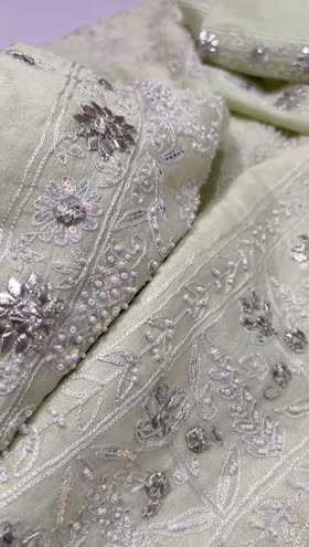 Rs 9750 Hand made Emb gotta work shirt duppata