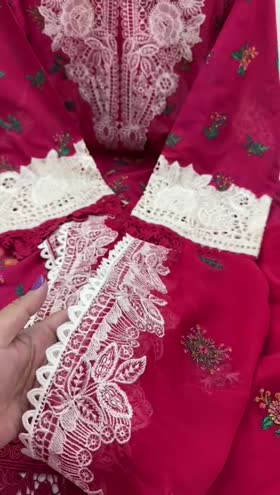 Rs 15000 Aneelas Stitched Lawn Emb Chiffon Emb Duppata 3pc [LUX-01] [Dispatch Date 30th May] ~ [Chest 23] [Length 45] XLARGE