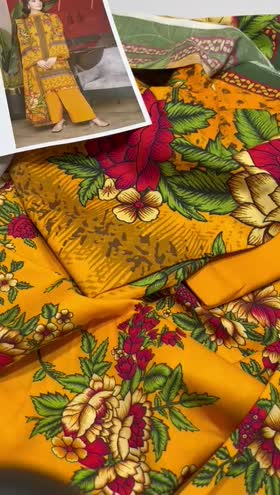 Rs 3650 Rainbow linen pritned 3pc self jacquard shawl[D 2]