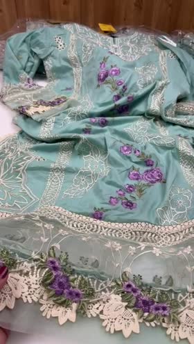 Rs 9950 Aneelas Stitched Luxury Lawn Emb Shirt Trouser [Dispatch Ready] ~ [Chest 24] [Length 50] XXLARGE