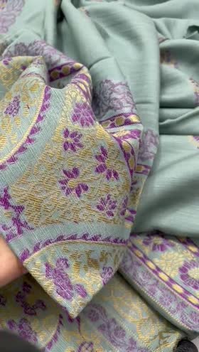 Rs 4050 Soft Khaddar jacquard 3pc jacquard duppata