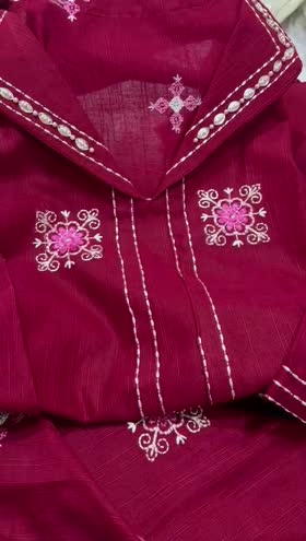 Rs 4350 Sahiba stitched Khaddar Emb 2pc  ~ [Chest 19] [Length 45] SMALL