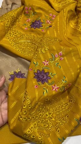 Rs 4000 Dhanak emb 3pc Acrylic shawl [DE1]