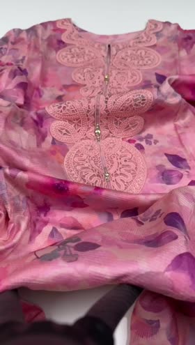 Rs 5500 Sahiba Lawn Stitched 3pc ~ [Chest 22] [Length 36] LARGE