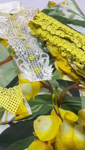 Rs 7500 Aneela’s lawn stitched Emb 3pc[ large ] [Length 47]
