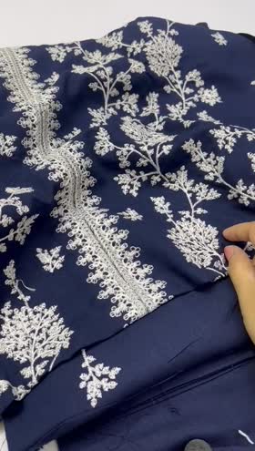 Rs 3200 Bareeze style karandi Emb 2pc