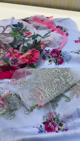 Rs 8350 Asifa Nabeel lawn printed shirt chiffon duppata 3pc [mk 03]
