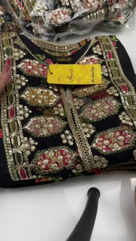Rs 18500 Aneelas UNstitched Luxury Trendy Wedding Raw Silk 3pc [LUX-17] [Dispatch Time 1 Month]