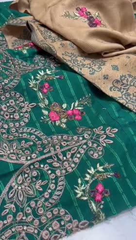 Rs 4000 Dhanak emb 3pc Acrylic shawl [DE7]