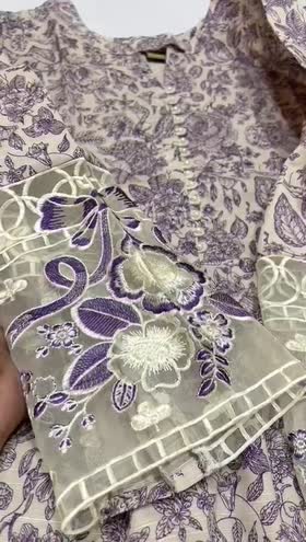 Rs 4350 Sahiba stitched Khaddar Emb 2pc  ~ [Chest 19] [Length 41] SMALL