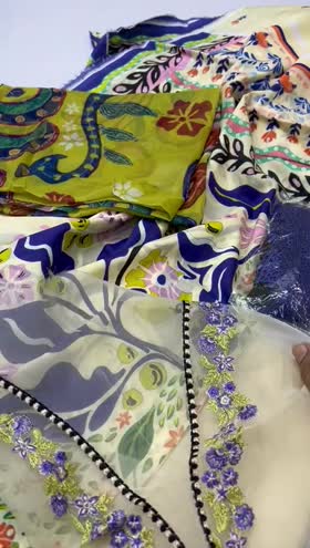 Rs 4500 Hemline La Dolce by Mushq Lawn Emb 3pc Outlet Stock [Magnolias]