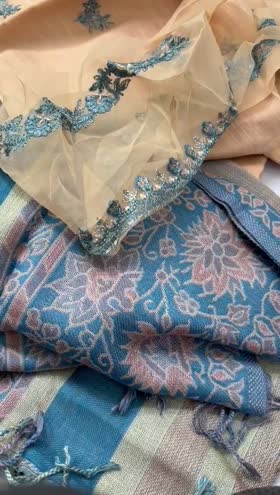 Rs 5750 Saphire khadar Emb 3 pc