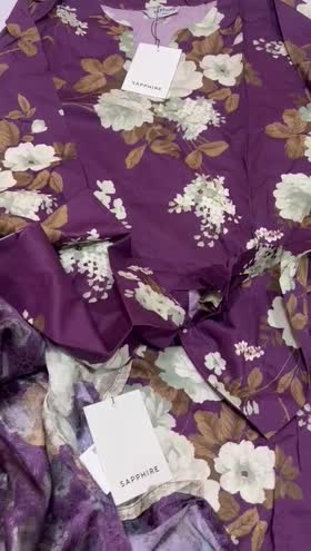 Rs 4300 sapphire stitched shirt duppata  ~ SMALL