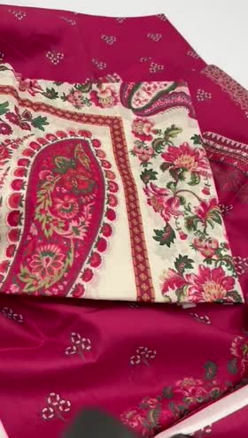 Rs 3100 Mausummery lawn printed 3pc voil lawn duppata