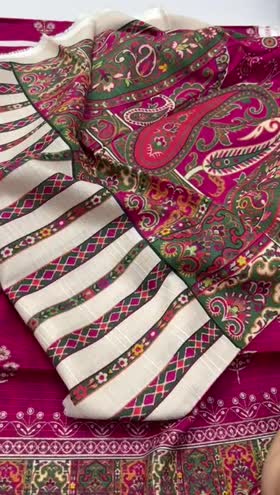 Rs 3300 Mausummery Linen Doria printed 3pc retail 5495