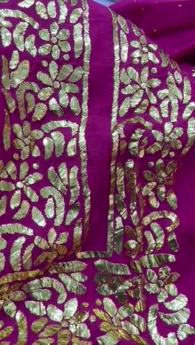 Rs 11000 Hand made mukesh shirt duppata