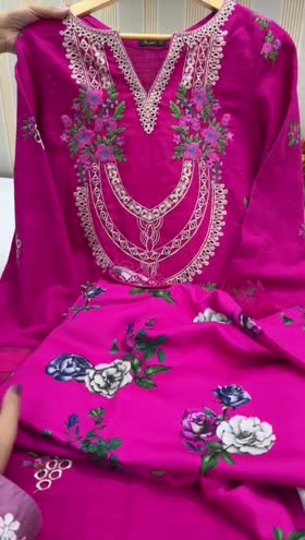 Rs 10500 Aneelas khadar stitched with shawl 3 p [Dispatch date 6th January ] ~ [Chest 24] [Length 48] XXLARGE