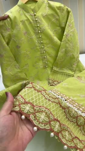Rs 7800 Aneelas stitched Emb shirt trouser. Dispatch month June ~ [CH 23] [L 46] XLARGE