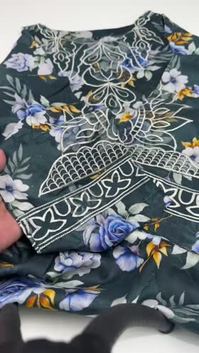 Rs 5200 Sahiba Stitched Lawn 3pc ~ [Chest 24] [Length 38] XLARGE