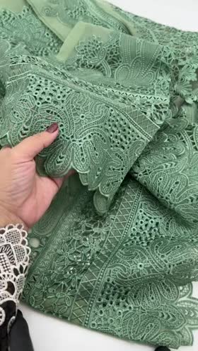 Rs 12000 Aneelas semi formal stitched Organza shirt raw silk inner trouser [ready to dispatch] ~ [Chest 24] [Length 44] XXLARGE