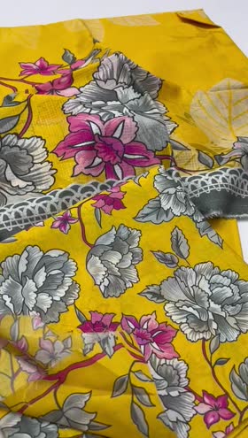 Rs 3650 Coral lawn printed 3 pc Dobby voile lawn duppata (Sv5]