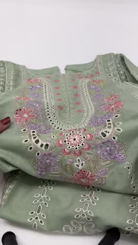 Rs 5800 Sahiba stitched Emb 3 pc ~ [Chest 19] [Length 45] SMALL