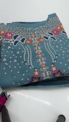 Rs 4000 Sahiba stitched Emb 3pc ~ [Chest 19] [Length 44] SMALL