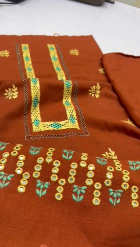 Rs 6500 khadar hand made Emb 2pc