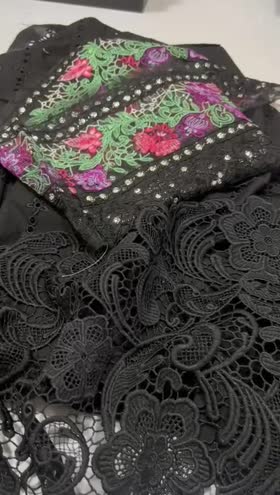 Rs 4500 Aneela’s unstitched Emb 2pc