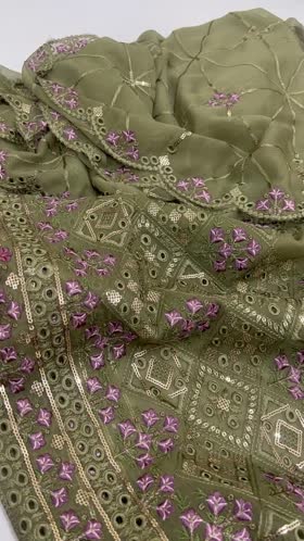 Rs 4950 Chiffon fancy shirt duppata