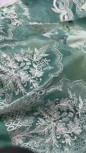 Rs 7250 Nureh Gardenia lawn Emb 3pc Emb duppata new launch ( NSG 187])