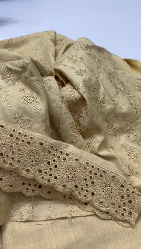 Rs 4850 Waniya Dhanak Chikankari 3pc Wool Shawl