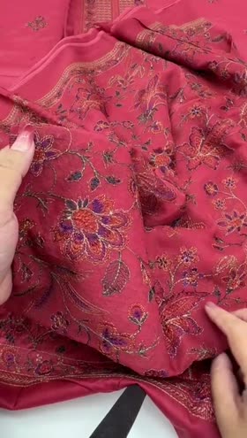 Rs 6800 Fragrant lawn Emb 3pc heavy Emb chiffon duppata [D1] [Dispatch Date 1 Month]