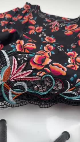Rs 5250 Sahiba lawn Emb stitched 3pc ~ [Chest 22] [Length 35] LARGE