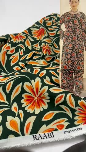 Rs 2400 Raabi Doria linen same printed 2p
