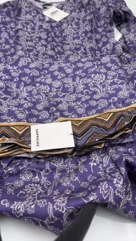Rs 3700 Sapphire Stitched Shirt Duppata ~ SMALL
