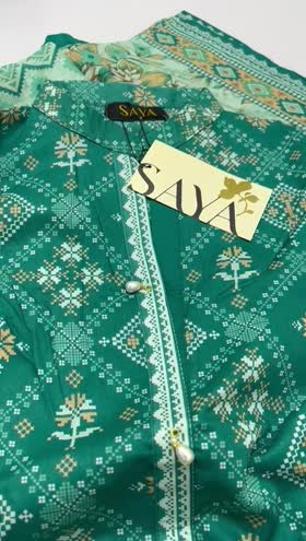 Rs 5500 Saya lawn stitched 3pc ~ [Chest 19] [Length 42] SMALL