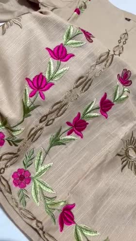 Rs 2400 Sahiba stitched khadar Emb shirt  ~ [Chest 20] [Length 34] MEDIUM