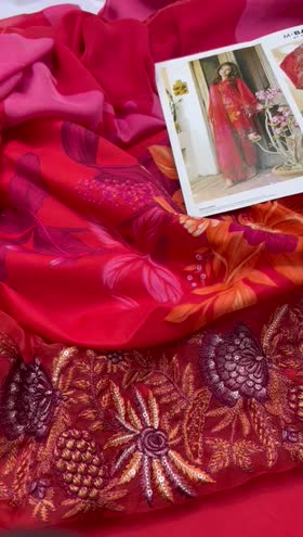 Rs 5790 M basic lawn Emb 3pc new launch (7A)